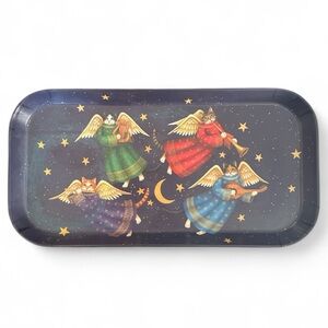 Cat Angels by Design Imports Melamine Rectangular Serving Tray Made in Italy
